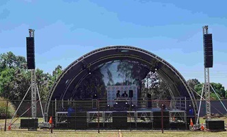 Custom Outdoor Concert Tunnel Roofing Truss Stage